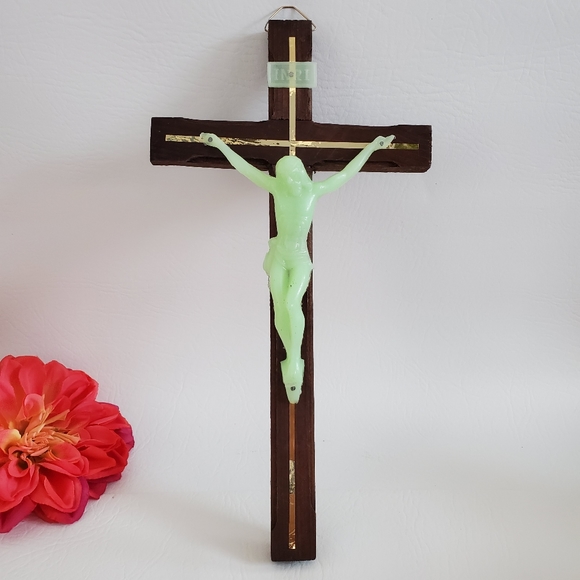 RMC6032 Glow In The Dark Crucifix Cross Rosary Parts DIY Rosary Making Jesus Yesus St Benedict Catholic Christian I.752460124 - Foto 5